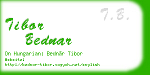 tibor bednar business card
